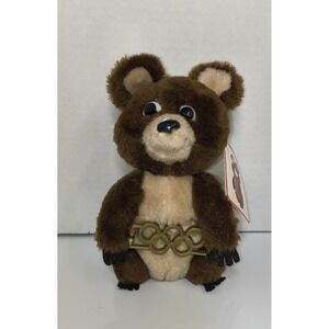 Vintage Dakin 1980 Moscow Russia Olympic Games Misha Bear Mascot Plush Toy W Tag